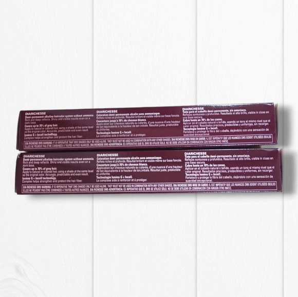 L'Oreal Professionnel DIARichesse 2 Tubes Ammonia-Free 6.34/6GC Honey Chestnut - Picture 7 of 16
